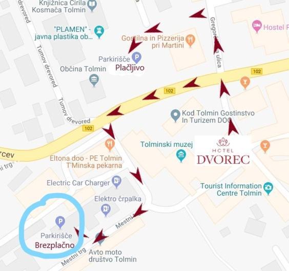 Hotel Dvorec Толмин Экстерьер фото